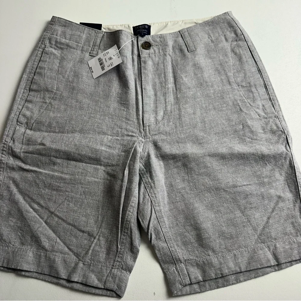 J.Crew men’s‎ size 29 Gramercy linen blend 9 inch shorts new without tags